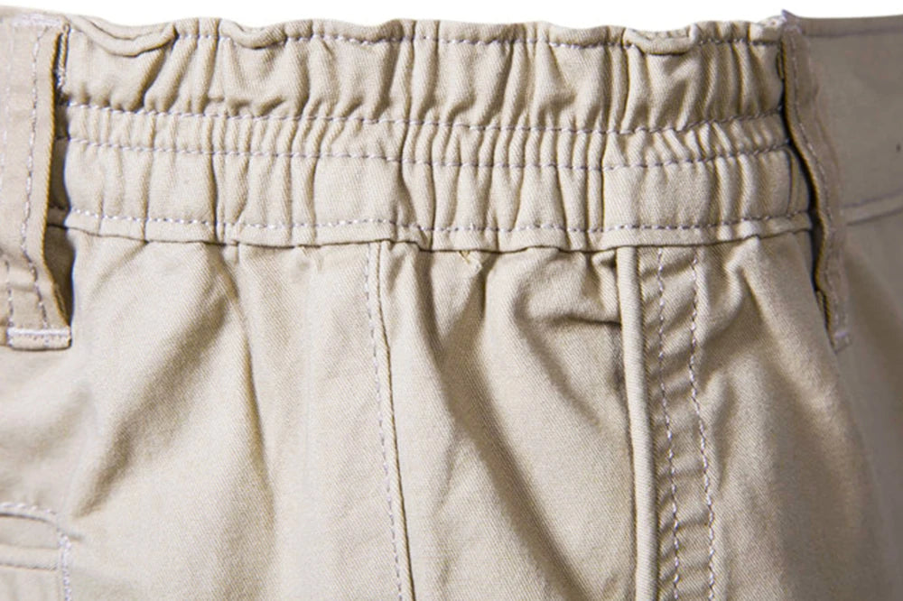 Short Homme 100% Coton Couleur Unie Ceinture Élastique Casual Business Social Plage Été Haute Qualité 10 Coloris Disponibles – Short Premium Multifonction | Mode Homme Été Premium
