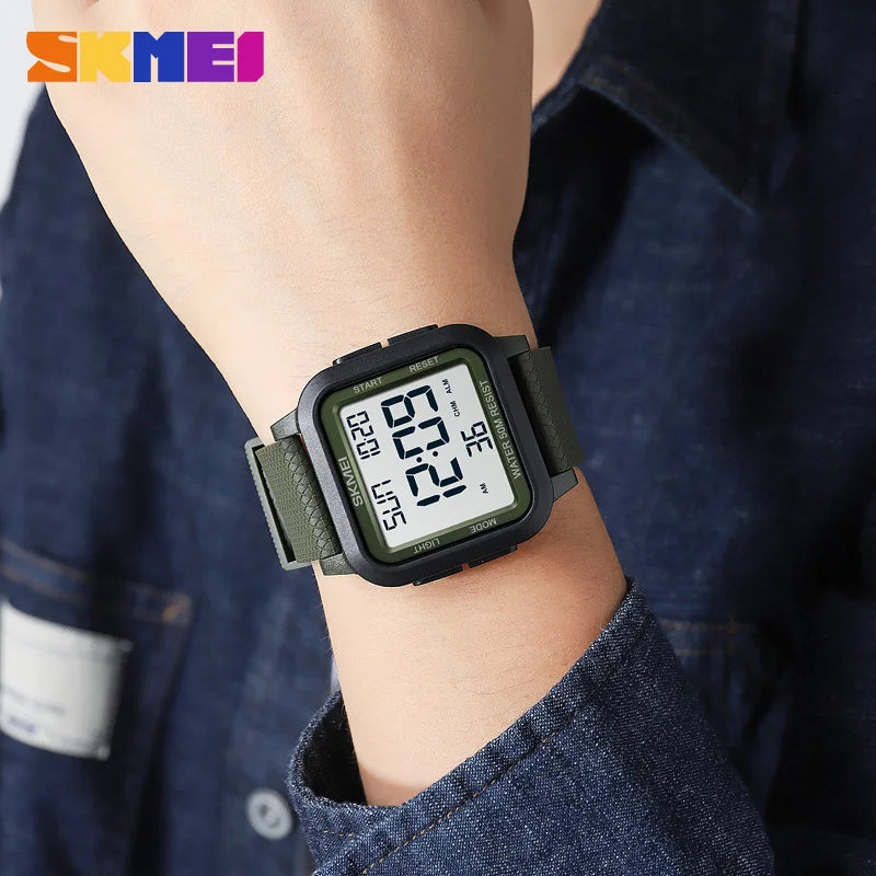 Montre Homme SKMEI 1894 Militaire Sport Luxe – LED Digital Électronique Étanche Reloj