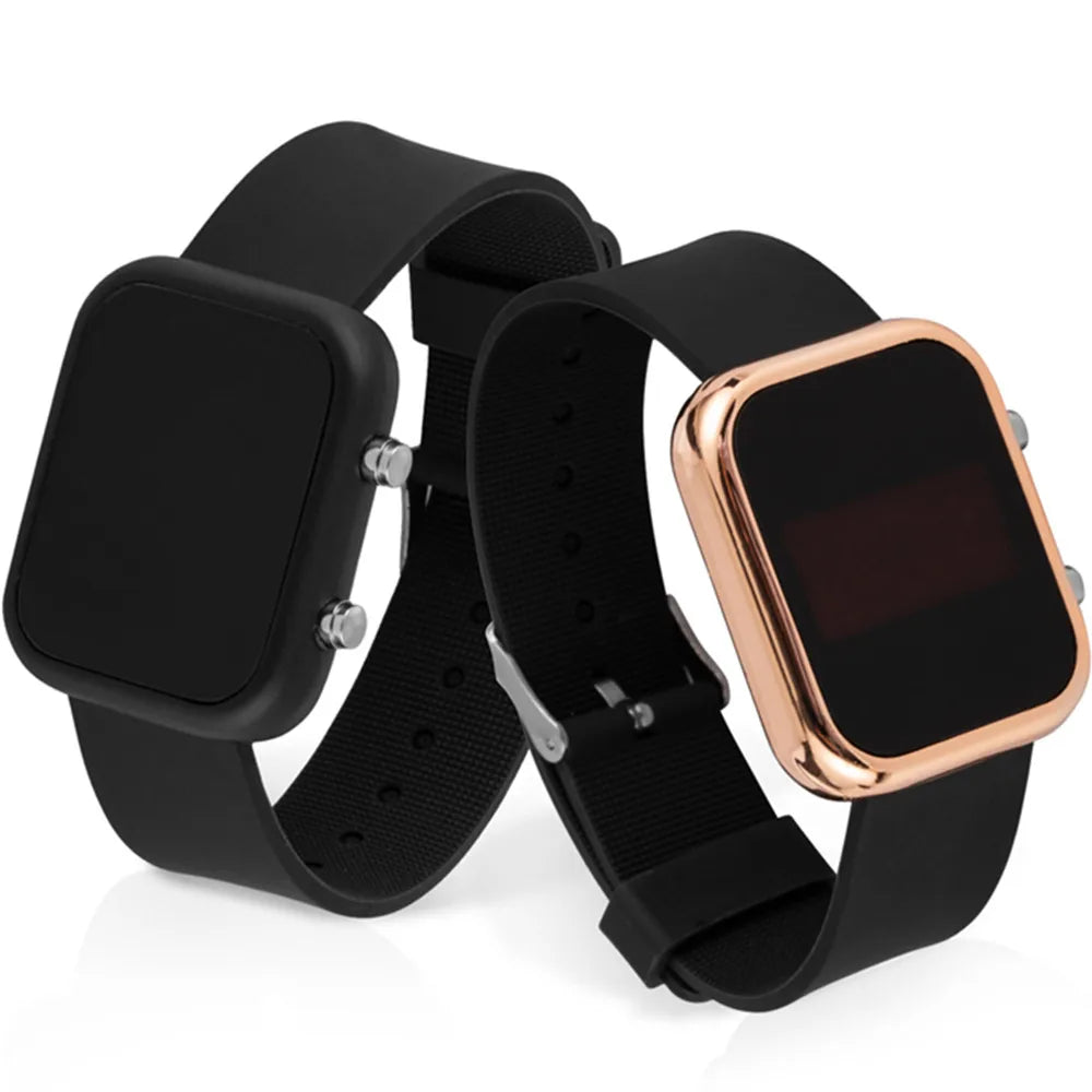 Montre LED Digital Unisexe Sport Étanche – Fashion Casual Homme Femme Ado Étudiant