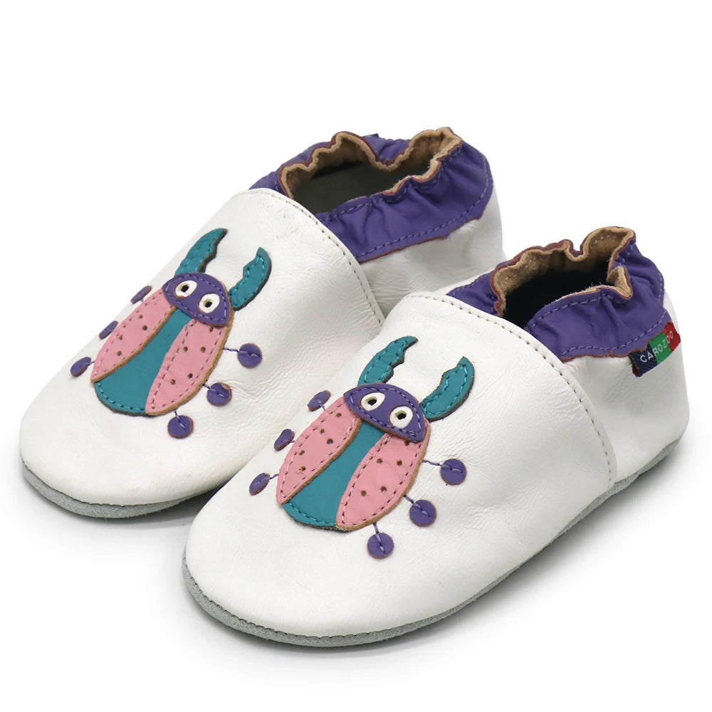 Chaussures Bébé Cuir Mouton Souple Antidérapantes – Premiers Pas Unisexe 0-24 Mois Carozoo