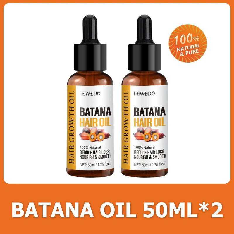 Huile de Batana Pure Lewedo Naturals – Repousse Rapide, Anti-Chute & Brillance | Soin Capillaire Naturel | Homme & Femme