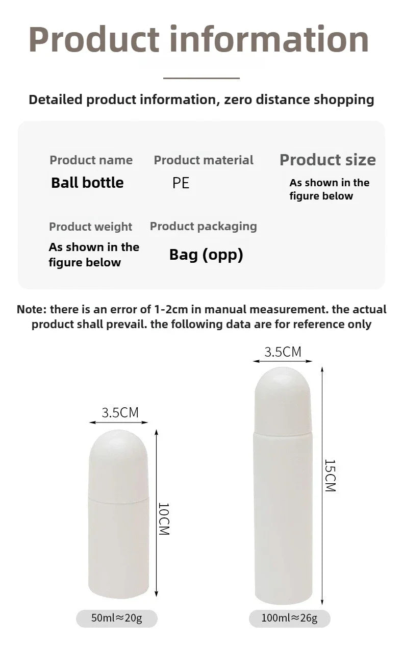 Flacon Roll-On Rechargeable DIY - Huiles Essentielles, Parfum & Déodorant