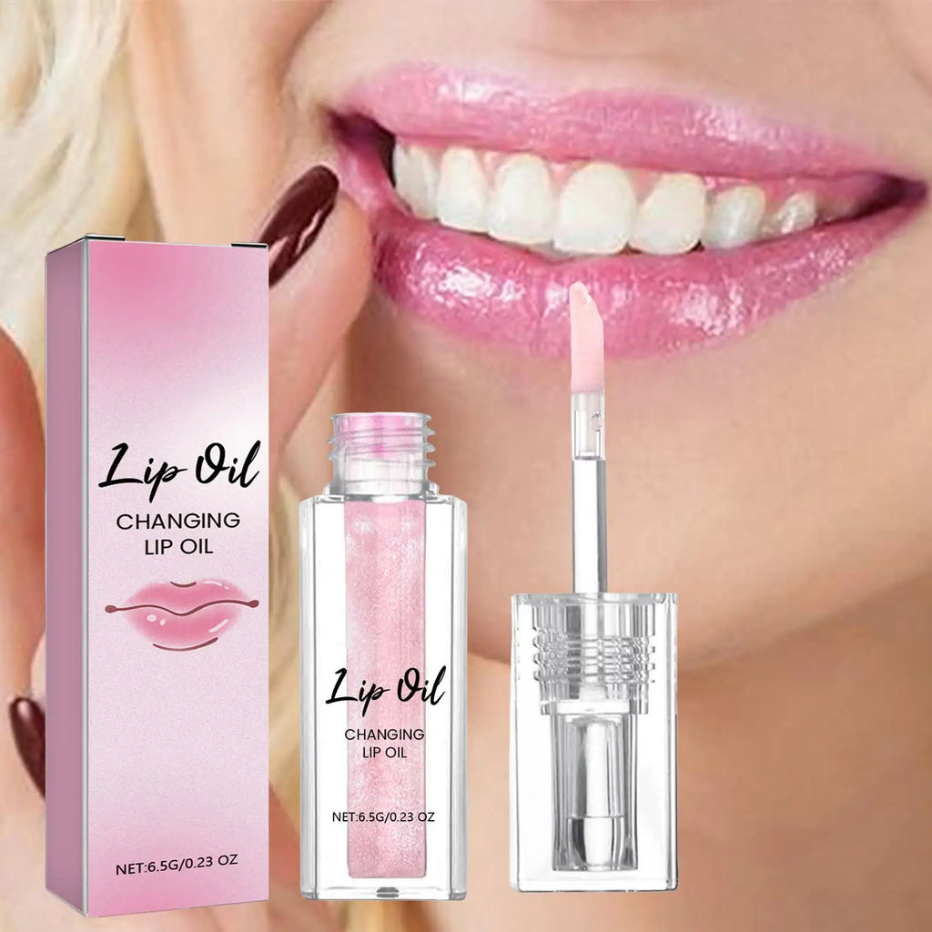 Huile à Lèvres Changeante de Couleur – Jelly Crystal Nacrée | Hydratante & Nourrissante