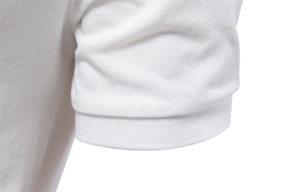 Polo Homme Coton Manches Courtes Couleur Unie Haute Qualité – Casual Élégant Été | Mode Homme Premium