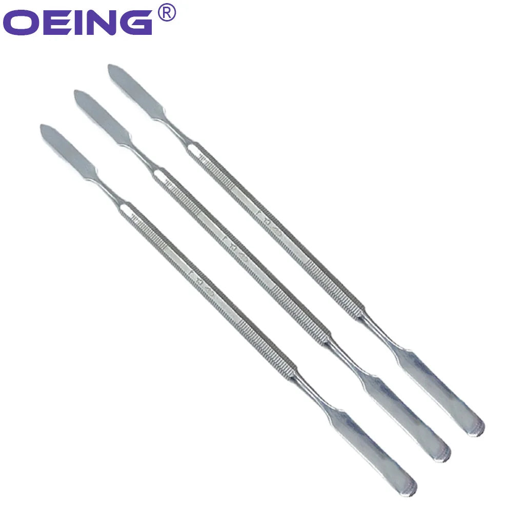 Spatules Mélange Inox Double Embout – Lot 3 Pcs | Nail Art, Maquillage & Dentaire