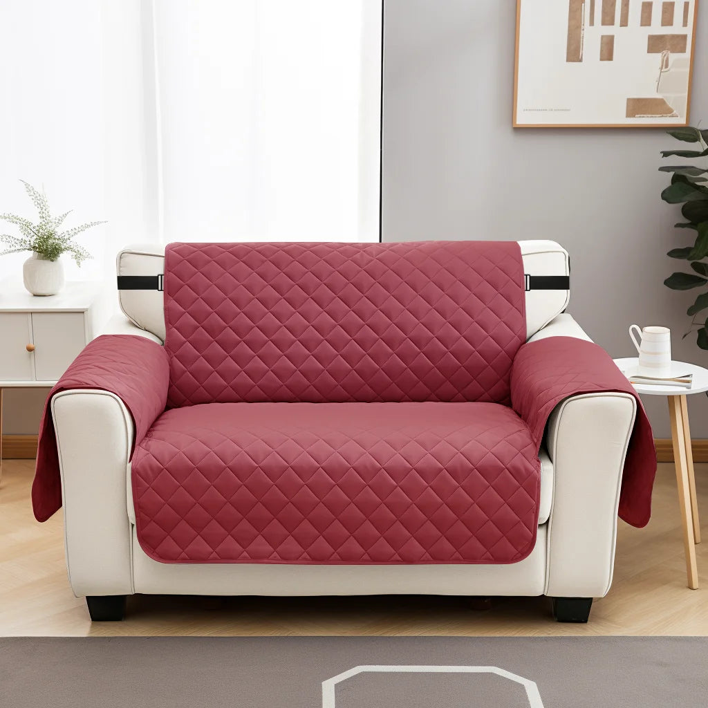 Housse Canapé Matelassée Imperméable Antidérapant Sangles Élastiques – Protège Canapé Lavable Enfants & Animaux | Déco Maison