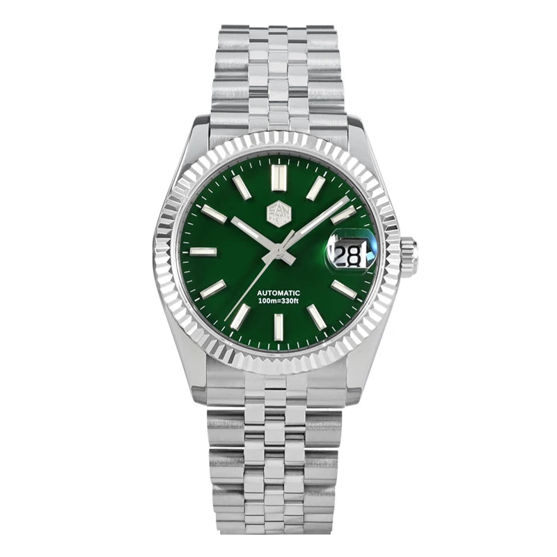 Montre Homme Luxe San Martin 36.5mm Automatique Verre Saphir Étanche 100m BGW9 – Dress Watch Fashion