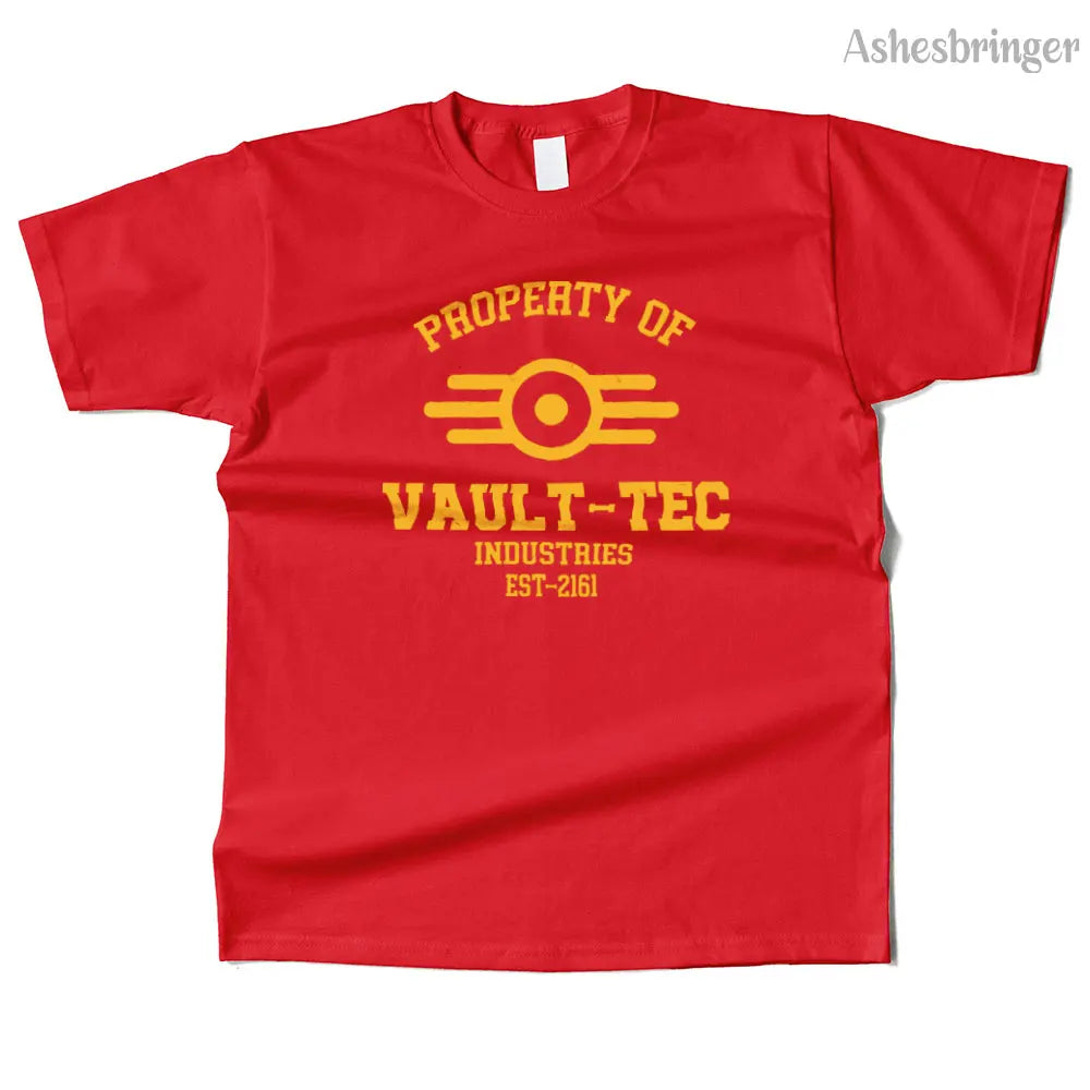 T-Shirt Unisexe Coton Vault-Tec Graphic Streetwear Casual – Tee Gaming Fallout Fan Art Homme & Femme | Mode Geek Pop Culture