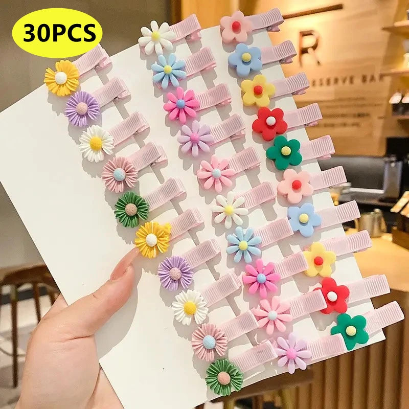 Lot 10/30 Pinces à Cheveux Fille Cartoon Couleurs Bonbon – Accessoires Cheveux Enfant Toddler Mignons