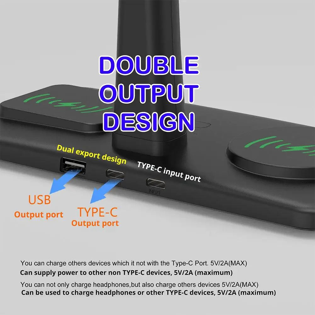 Support Casque RGB Chargeur Sans Fil – Lumière Atmosphère Coloris Dream USB Type-C
