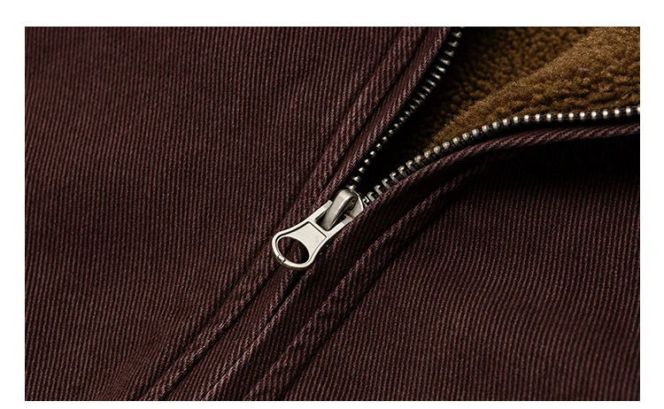 Vintage Japanische Herren Fleecejacke Winter Dick Loose – Koreanischer Streetwear-Paar-Trend Warm | Herren- & Damenmode
