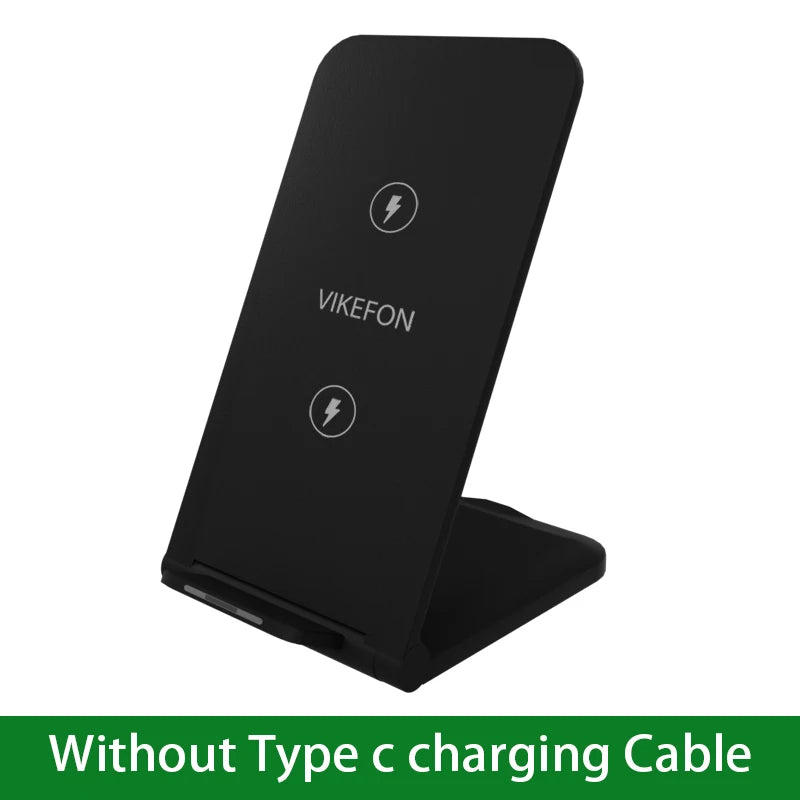 Chargeur Sans Fil 30W Pliable Stand – iPhone 14 13 12 11 Samsung S21 S20 Charge Rapide