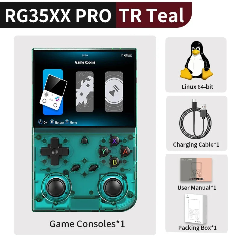 ANBERNIC RG35XX Pro Console de Jeu Portable Retro – Écran IPS 3.5'' | Linux WiFi PSP Gaming