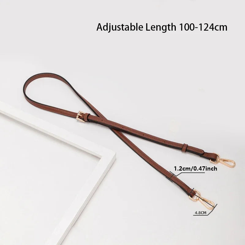 Bandoulière Remplacement Cuir Véritable – Sangle Sac Crossbody Compatible Longchamp Sans Perforation