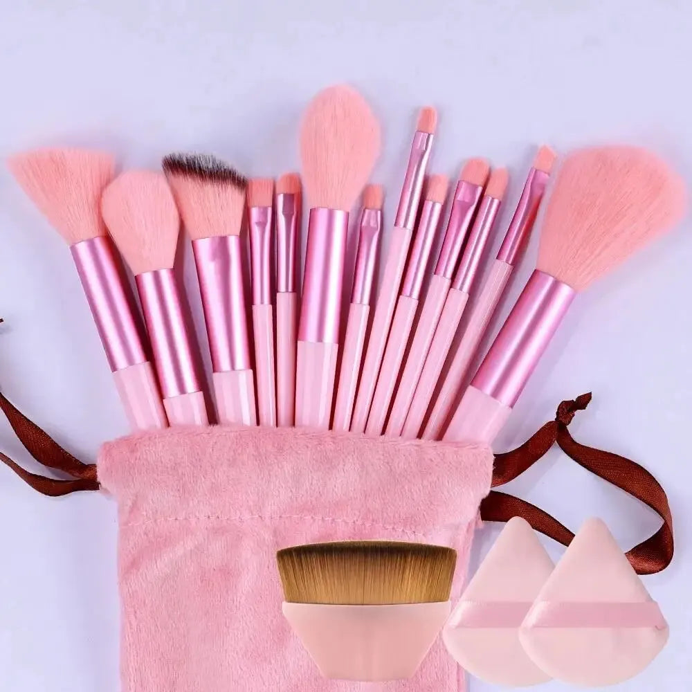 Set Pinceaux Maquillage Professionnel – Fond de Teint, Poudre, Fard à Paupières & Kabuki | Ultra-Doux & Précis