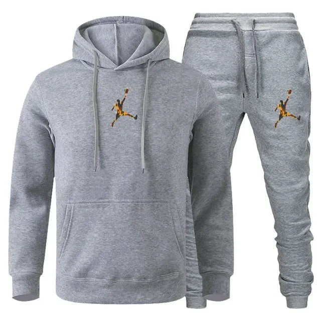 Herren Jogginganzug 2-teilig Langarm Sweatshirt + Freizeithose Fitness Sport Herbst Winter Fashion Bequem Trendig Zeitlos – Premium Jogginganzug 2-teilig Sport Casual Herbst Winter | Herrenmode Sportswear Premium