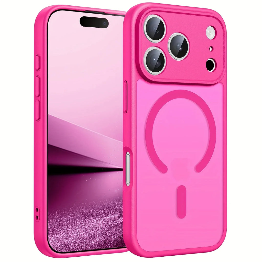 Coque Matte Translucide Magnétique Magsafe – iPhone 17 Air 16 16e 15 14 13 12 11 Pro Max