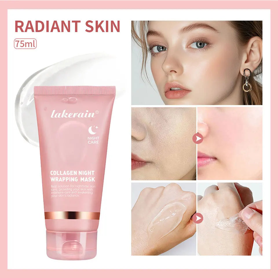 Kollagen Peel-Off-Maske - Tiefenhydratation & Festigkeit Nachtpflege