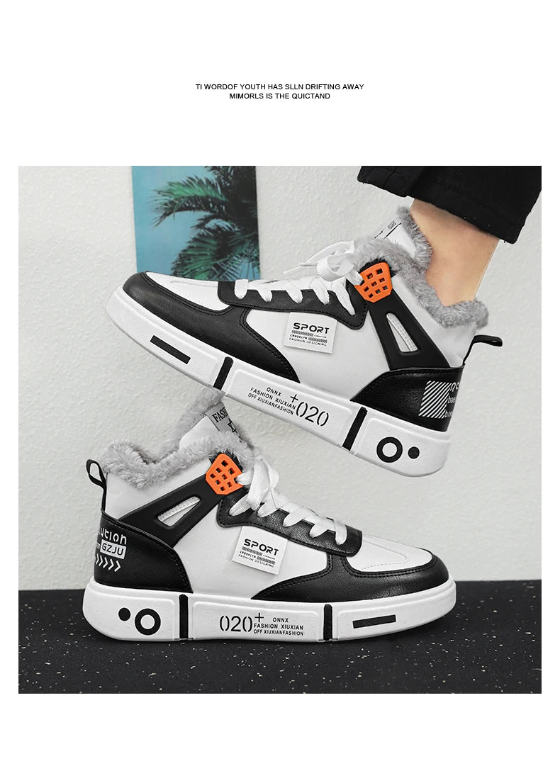 Boots Hiver Homme Waterproof Plush Non-Slip 2023 – Sneakers Chauds Tenis Masculino