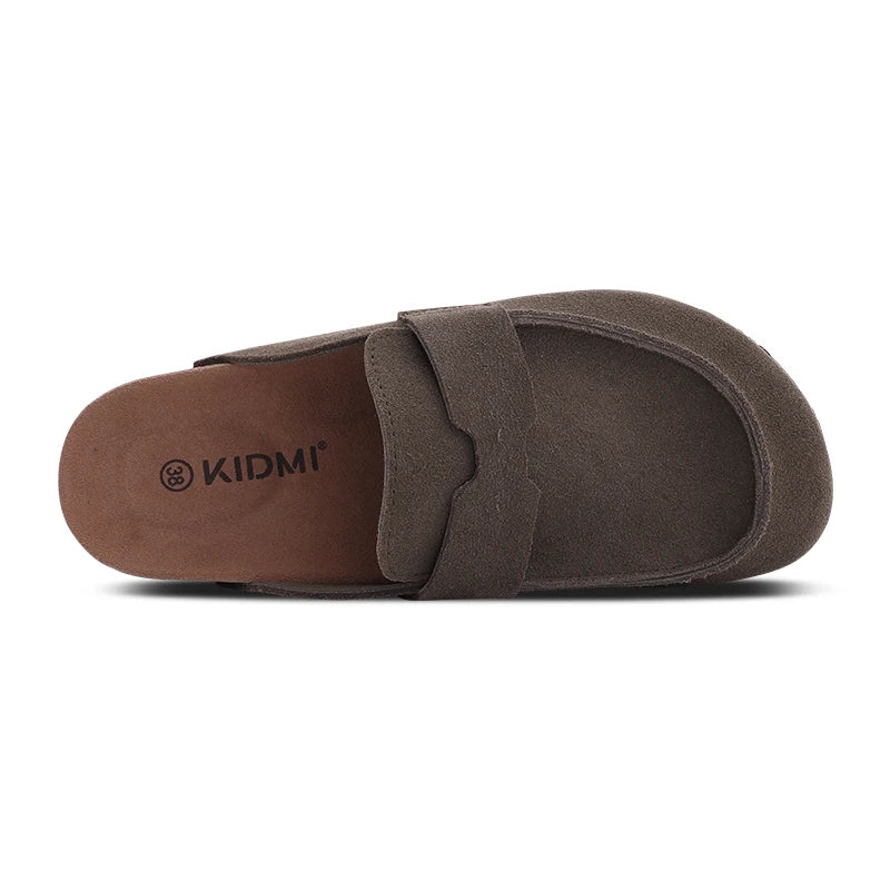 Clogs Liège Suède Unisexe Plage Non-Slip Smile – Mules Outdoor Maison Fashion