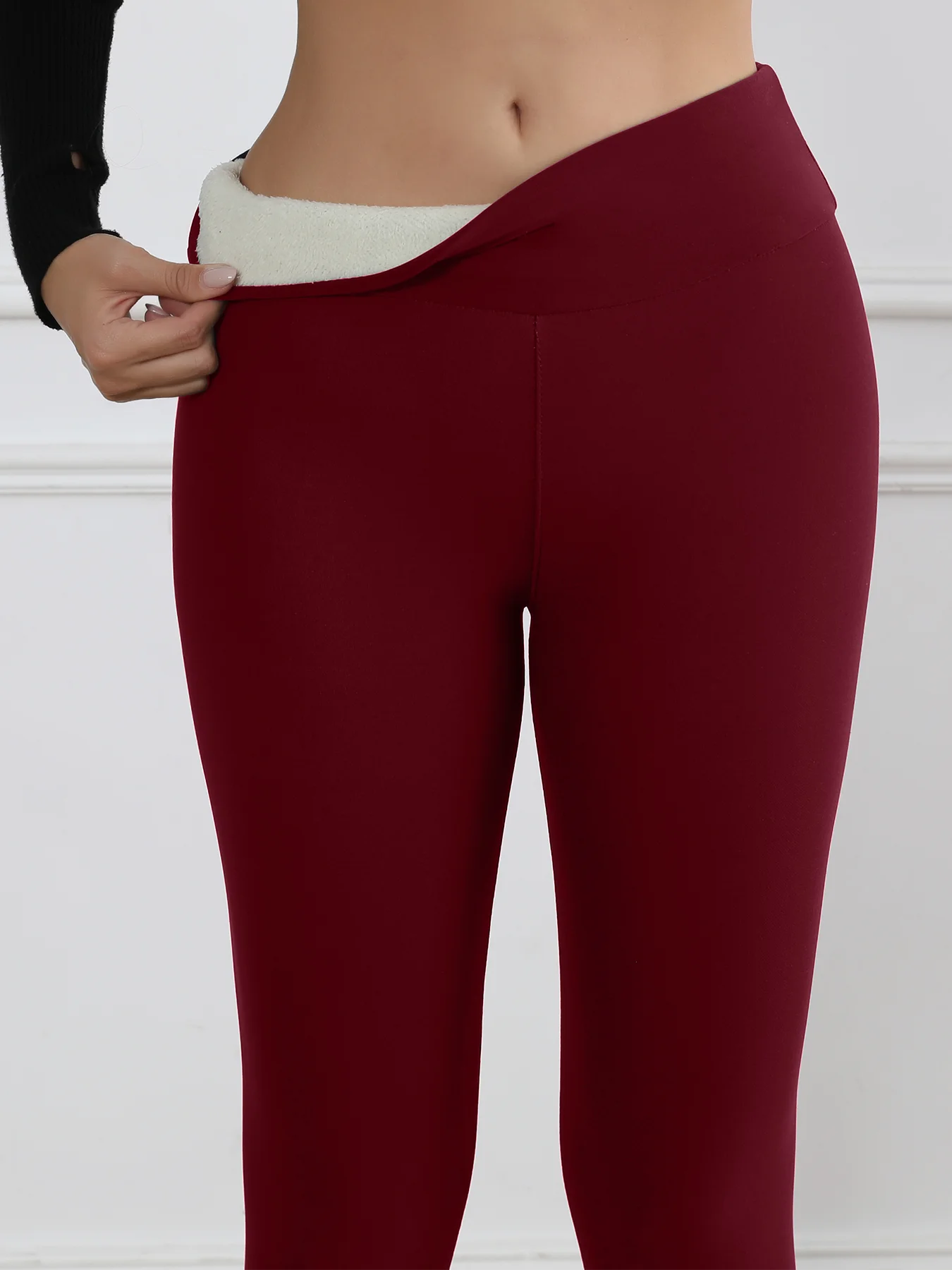 Legging Polaire Femme Taille Haute Flare – Collant Thermique Chaud Gainant | Hiver Confort
