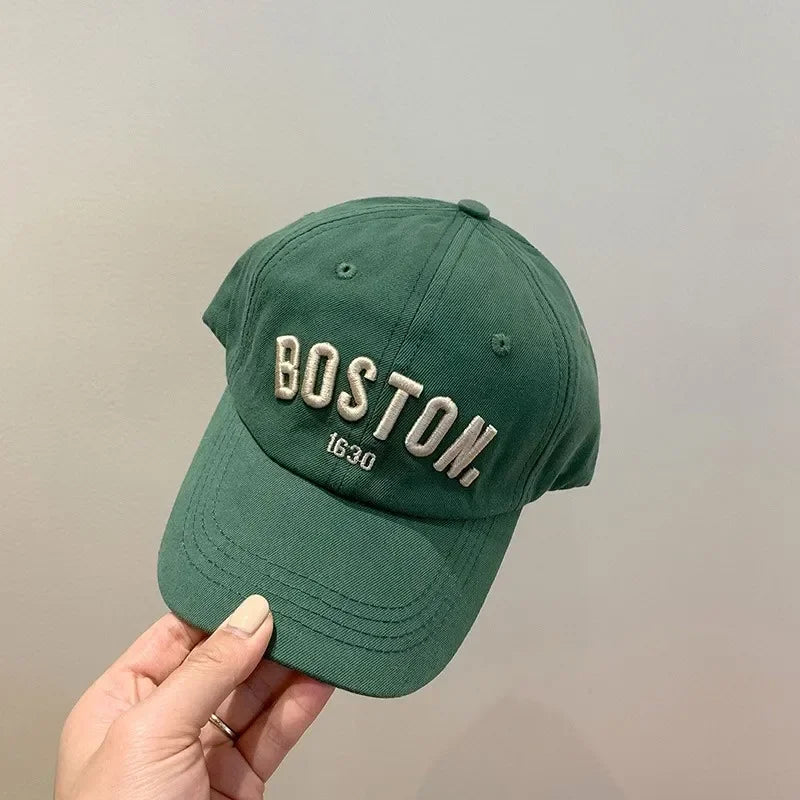 Casquette Baseball Enfant Brodée Lettre Unisexe – Bob Soleil Réglable Printemps Été Garçon Fille Bébé