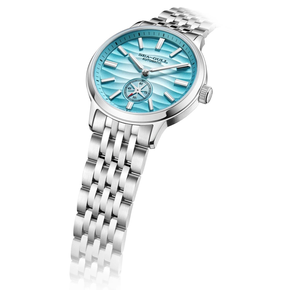 Montre Homme Seagull 6180 39.5mm Automatique – Saphir Lumineux Acier Inoxydable 2025