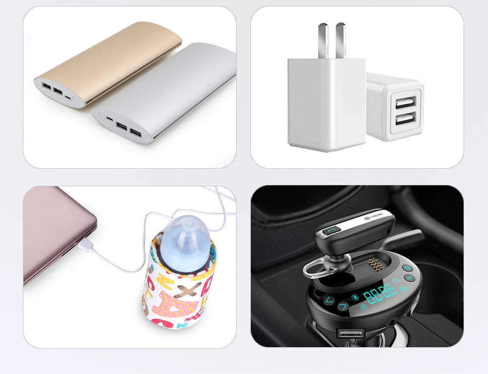 Chauffe-Biberon USB Portable – Sac Isotherme de Voyage pour Bébé