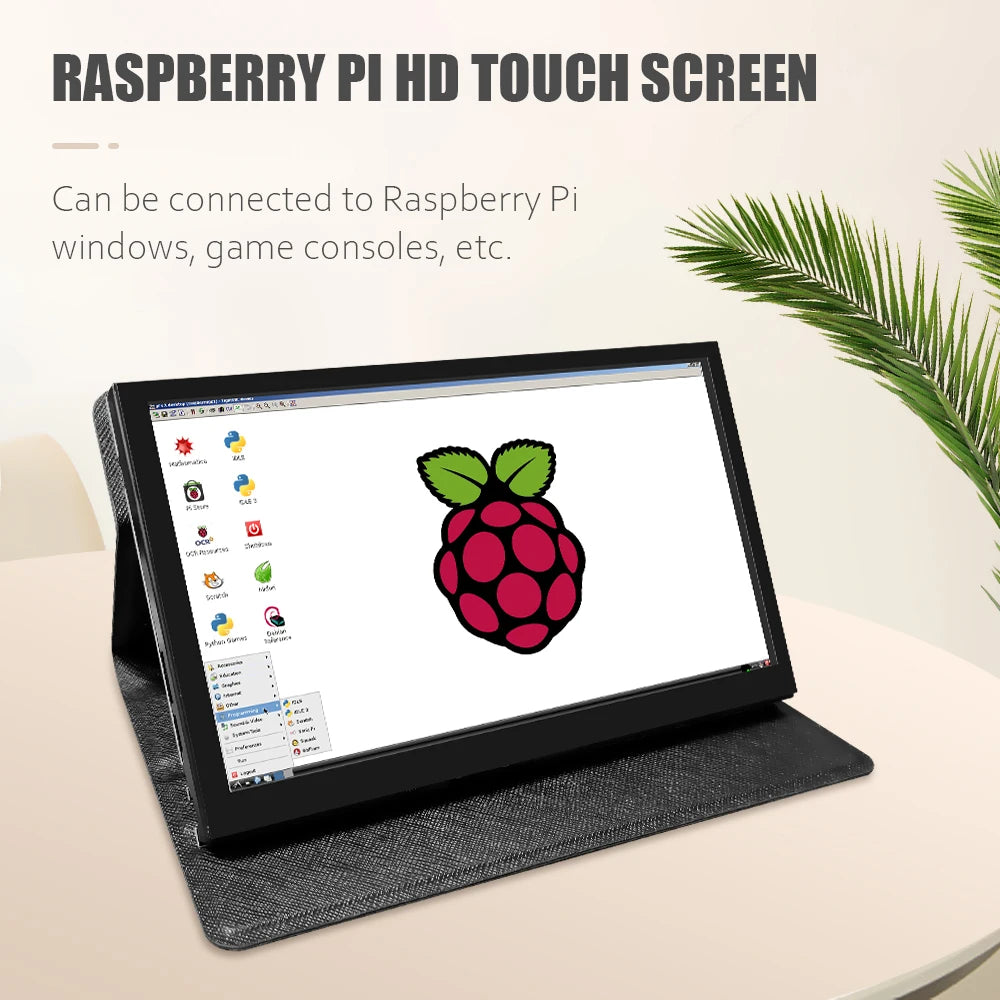 Écran Portable 7" HD Tactile 1024x600 avec Boitier – Compatible Raspberry Pi 4/3B+/3B/2B, BB Black & Banana Pi | Moniteur DIY