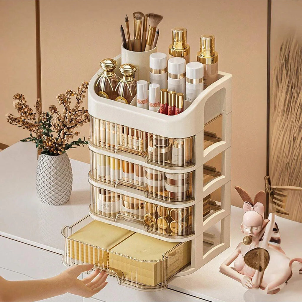 Boîte Rangement Maquillage Multi-couches – Cosmétiques, Fards & Soins | Coiffeuse & Salle de Bain