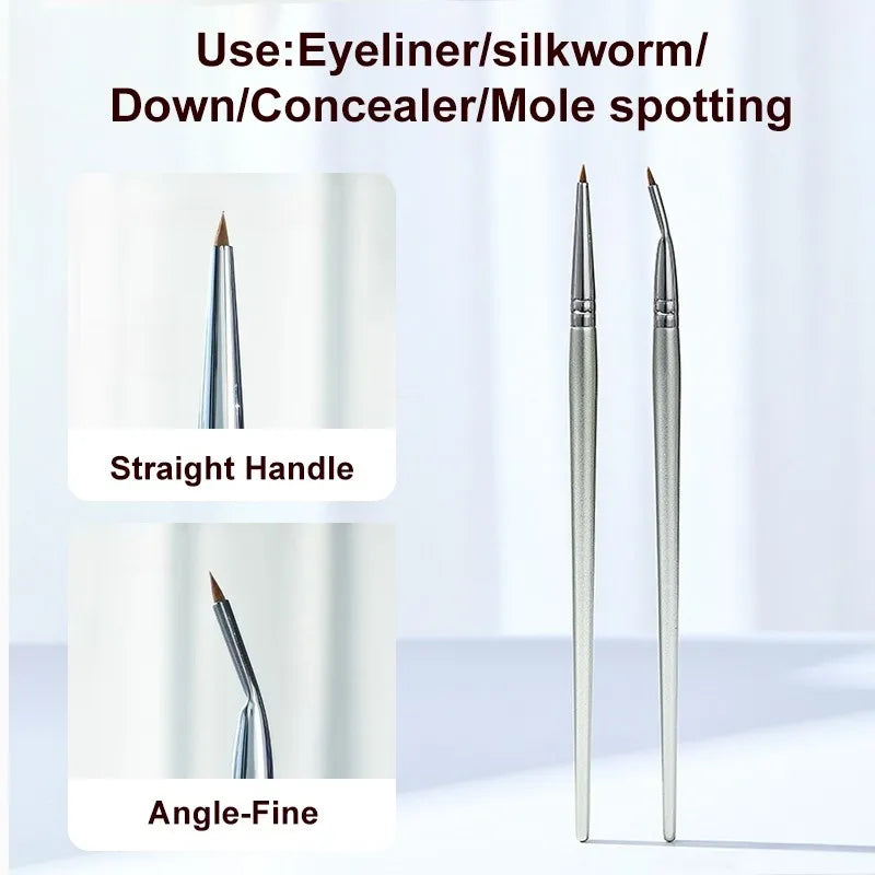 Pinceau Eyeliner Coudé Précision – Correcteur Cernes & Contour Yeux | Outil Cosmétique