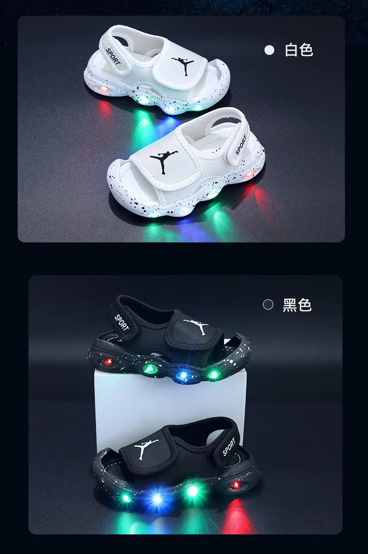 Chaussures LED Lumineuses Bébé Enfant Unisexe – Baskets Sandales Lumineuses Casual Toddler Garçon Fille