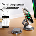 Chargeur Qi2 15W 360° Rotatif Pliable – iPhone 12-17 Pro Max Apple Watch AirPods