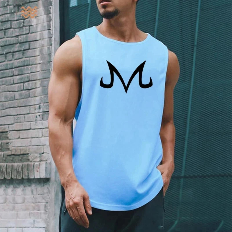 Débardeur Sport Homme Sans Manches Imprimé – Séchage Rapide & Respirant | Gym, Basketball & Fitness | Tank Top Été