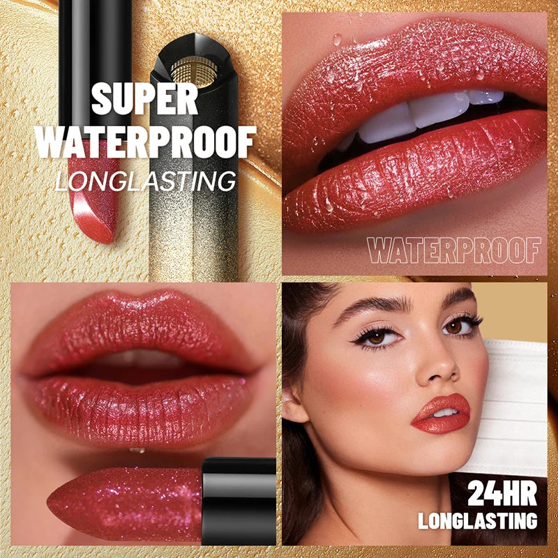 Rouge à Lèvres Liquide Velvet Mat 24H – Kiss Proof Sans Transfert Waterproof | Set Maquillage Femme Fête