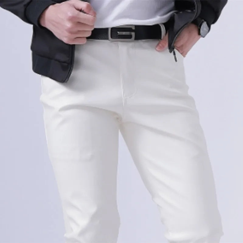 Pantalon Cuir PU Homme Slim Fit Skinny – Style Rock Moto Night Club Danse Simili Cuir | Mode Homme Streetwear