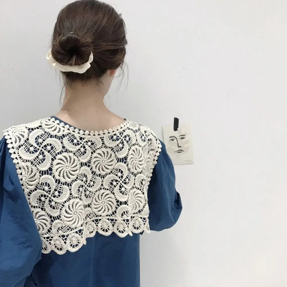 Châle Tricoté Femme Couleur Unie – Faux Col Écharpe Casual Élégante Été