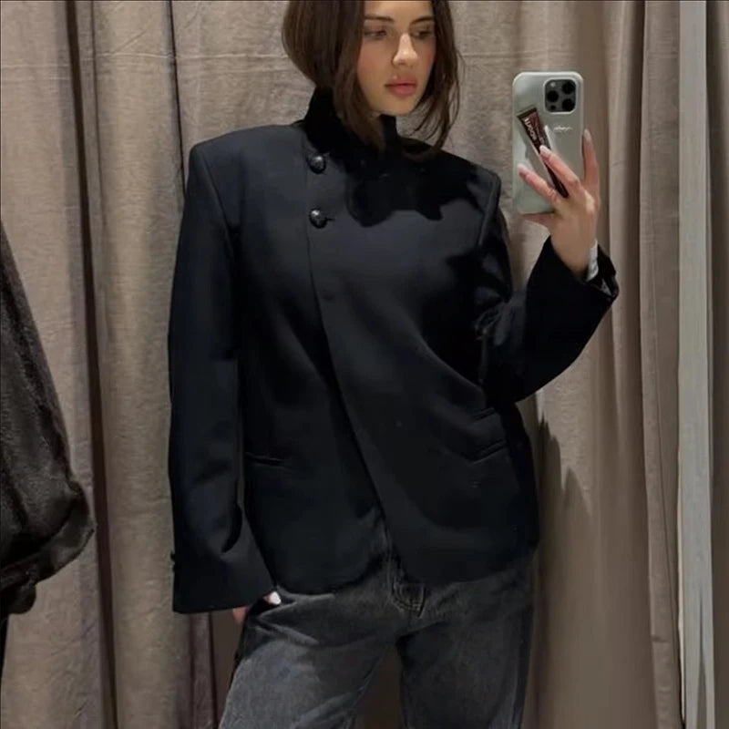Blazer Femme Élégant Printemps 2026 – Veste Légère Style Street Voyage & Vacances | Tendance Jeune