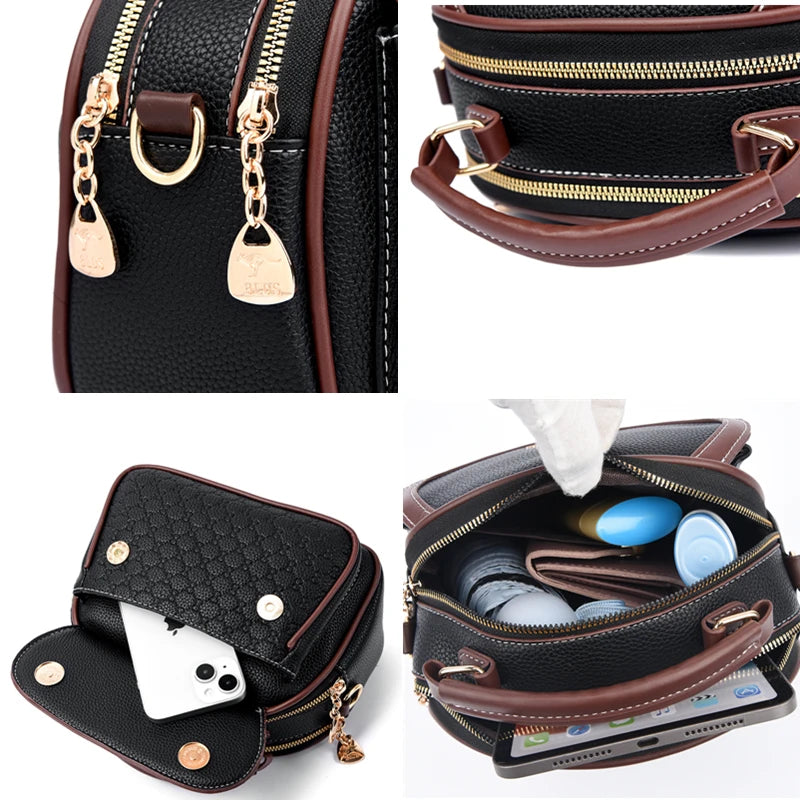 Petit Sac Rond Femme Style Coréen – Sac Épaule Bandoulière Tendance Influenceuse Mode