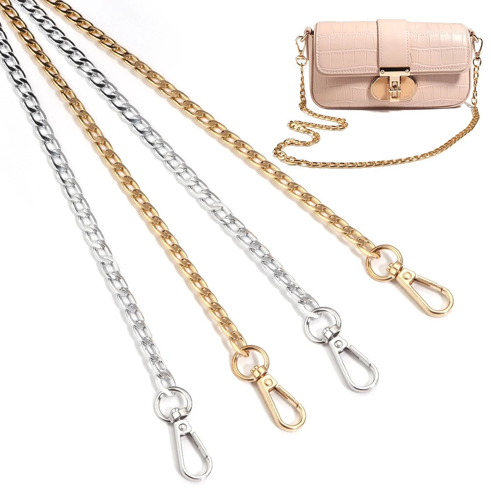 Chaîne de Remplacement Sac Femme Aluminium – Bandoulière Métal 20/40/80/120cm Crossbody