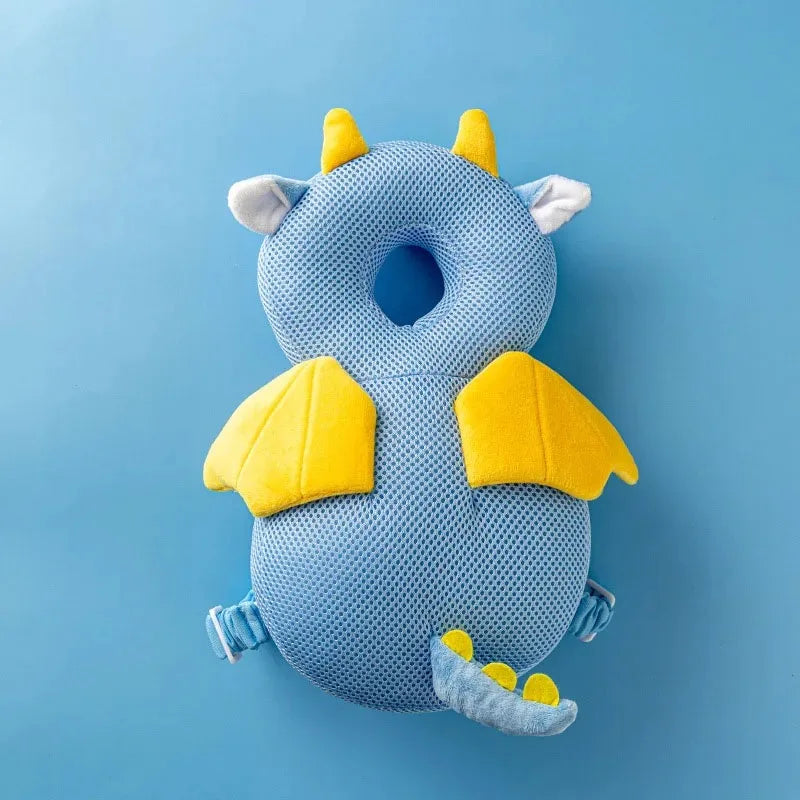 Baby-Kopfschutzkissen Rucksack – Sturzschutz für Kinder von 1–3 Jahren Cartoon