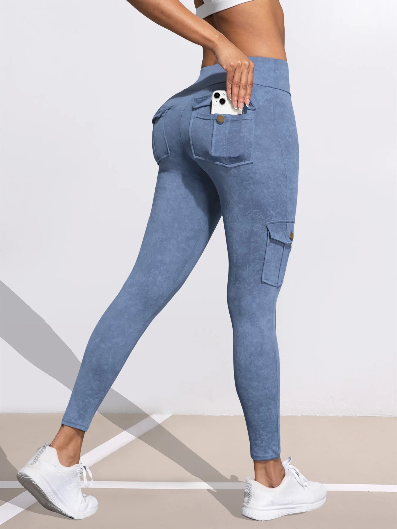 Damen Shaping-Leggings mit Taschen – Push-up-Effekt, Fitness & Streetwear | 1er- oder 3er-Pack
