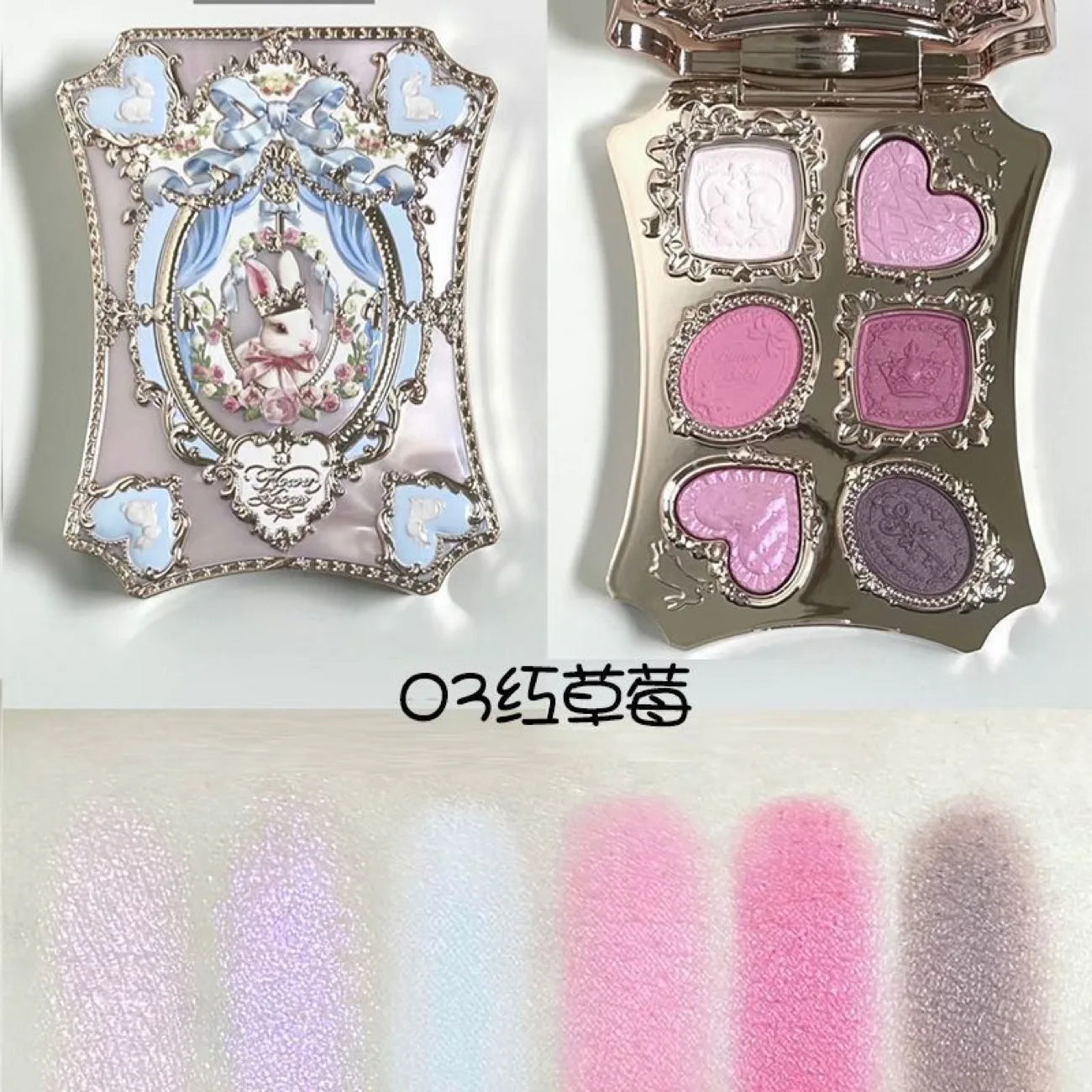 Palette Fards à Paupières Flower Knows Swan Ballet – 6 Teintes Mat, Shimmer & Nacré | Glitter