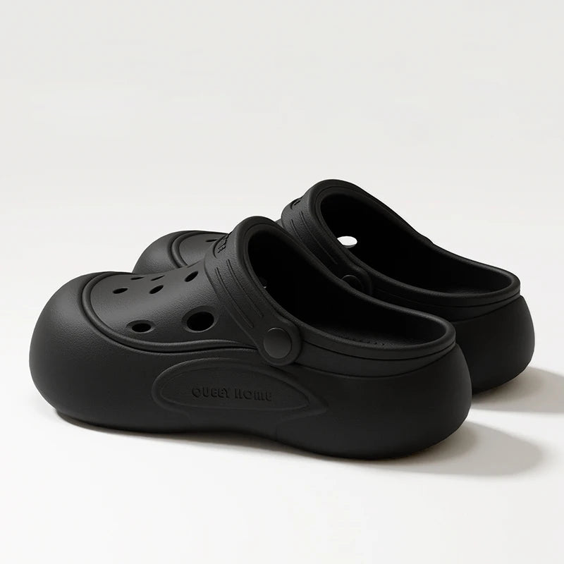 Sandales EVA Trous Plateforme Femme 2025 – Bout Rond Non-Slip Plage Intérieur Extérieur