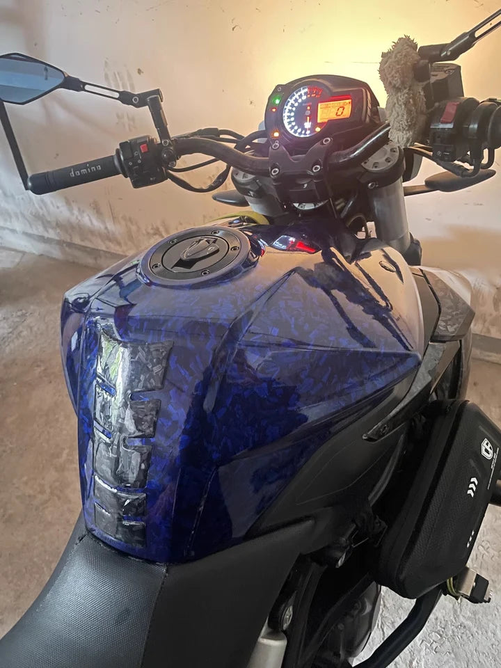 Folien Car Wrap Auto Geschmiedete Carbonfaser Laser Glänzend Selbstklebend – Wasserdichter Aufkleber Innenausstattung | Auto-Tuning