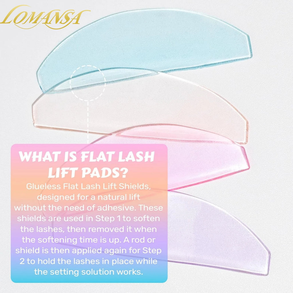 Tiges Silicone Lash Lift Lomansa Korea – 1 Paire Réutilisable | Boucleurs Cils Permanente & Pads Adoucissants