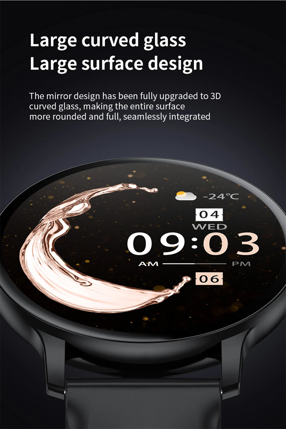 Smartwatch Unisexe 1.39" Appels Messages Sport Calories Météo Cadran DIY Personnalisable Homme Femme Étanche | Smartwatch Unisexe Multifonction Premium