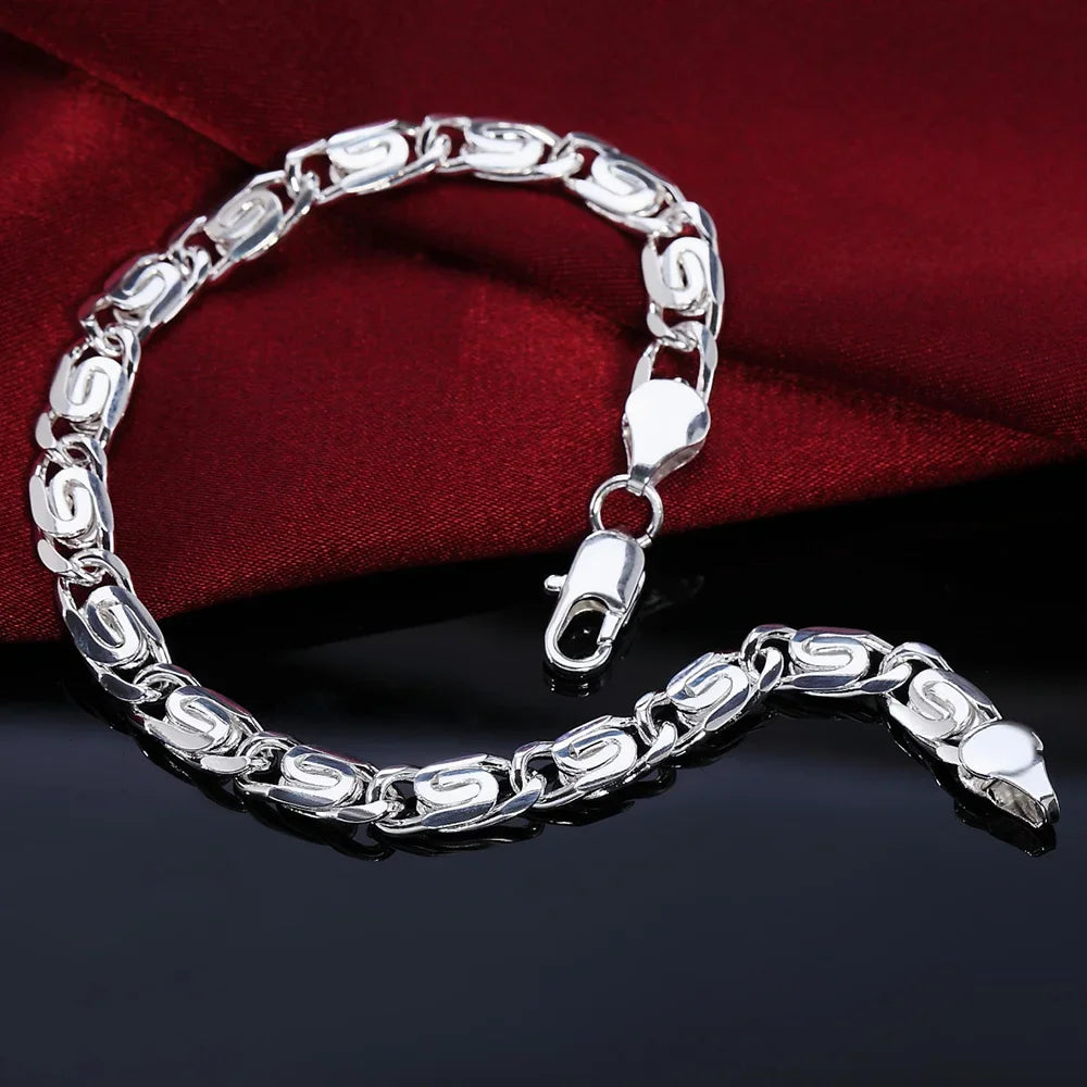 Bracelet Chaîne Torsadée Corde Argent 925 4MM – Unisexe Homme & Femme | Bijou Argent Mode & Élégance Intemporelle | Cadeau Premium