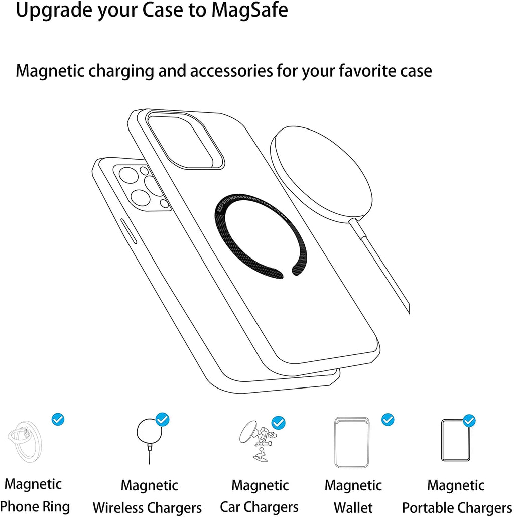 Plaque Métallique Magnétique Magsafe – Support Voiture Universel iPhone 12 13 Pro Max