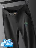 Pantalon Homme Soie de Glace Stretch Été Grande Taille – Ceinture Élastique Business Formel Jusqu'à 40 | Mode Homme Premium